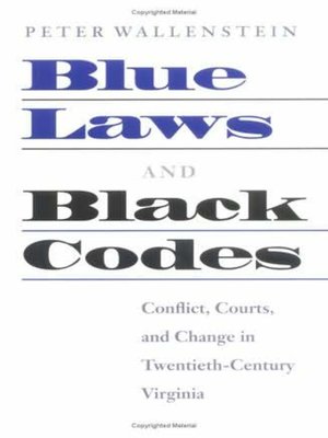 cover image of Blue Laws and Black Codes